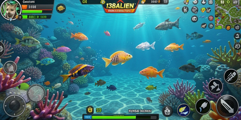 Gameplay seru 138ALIEN dengan aksi menembak ikan.