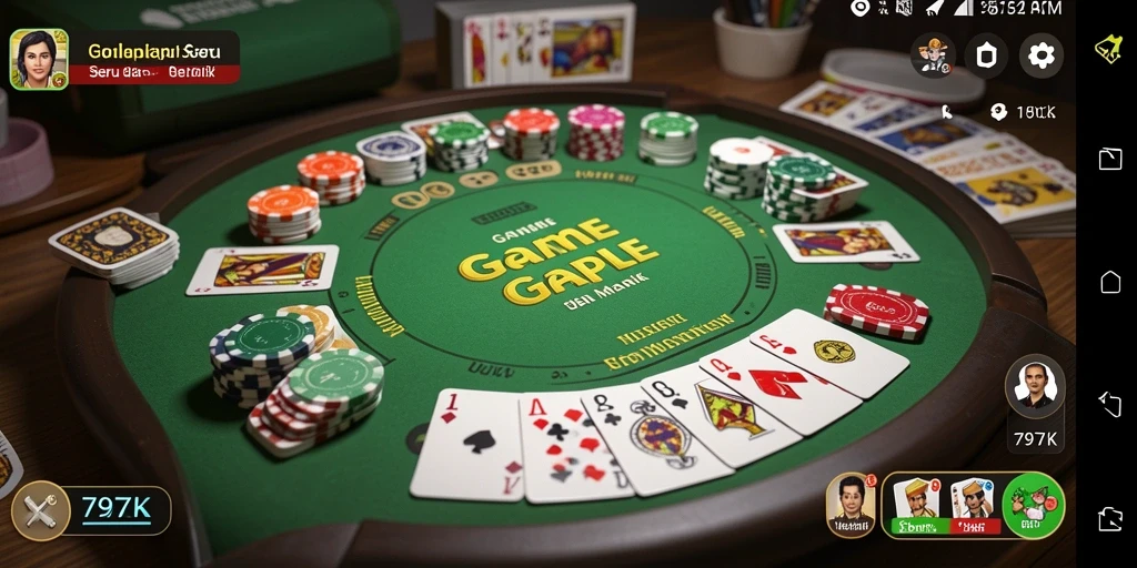Tampilan gameplay Gaple yang menarik dan interaktif.