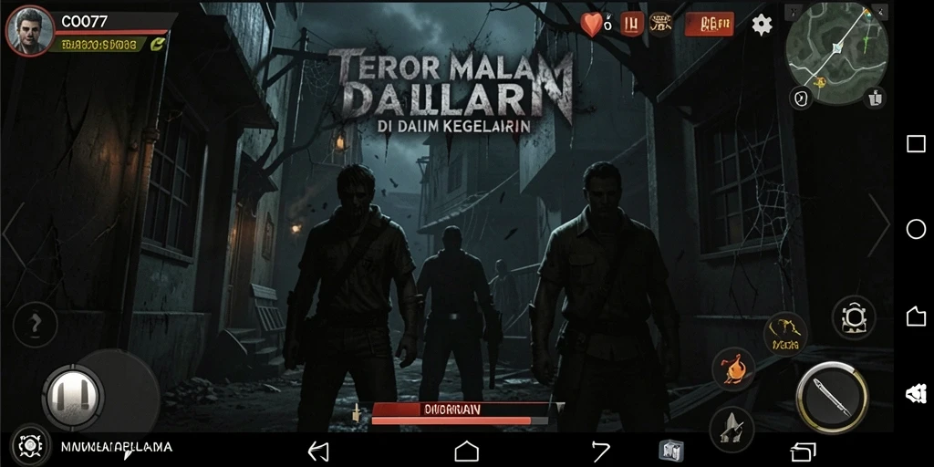 Gameplay menegangkan dengan suasana gelap dan misterius.