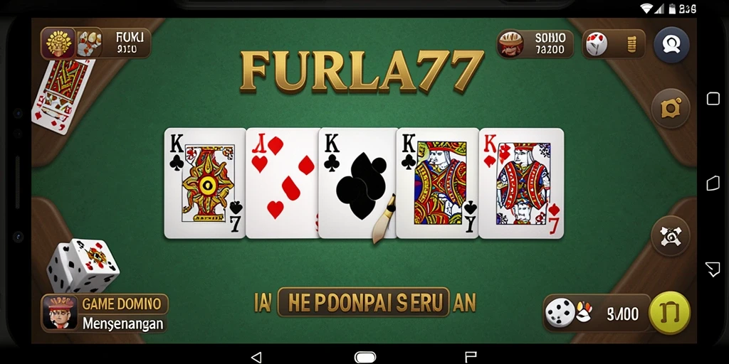 Tampilan gameplay menarik dari FURLA77 dengan desain modern.