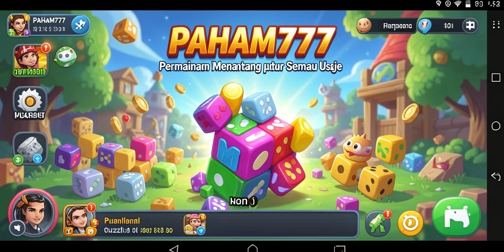 Screenshot gameplay PAHAM777 yang menampilkan serunya menyelesaikan teka-teki.