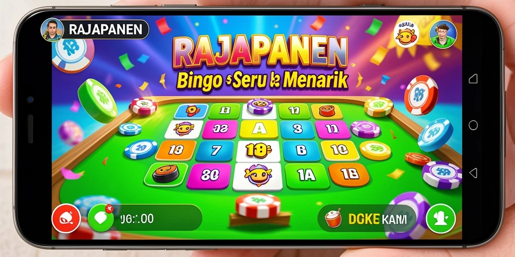 Tampilan gameplay RAJAPANEN yang seru dan interaktif dalam permainan Bingo.