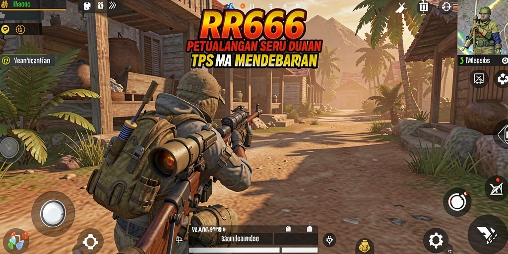Screenshot utama RR666 menampilkan aksi pertempuran seru dalam TPS.