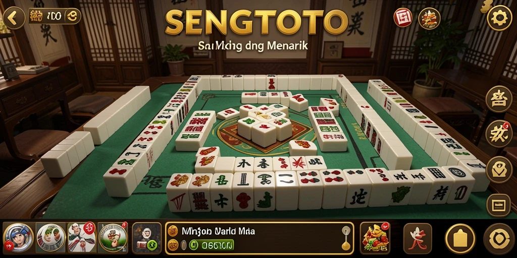 Tampilan gameplay Mahjong yang seru di SENGTOTO.