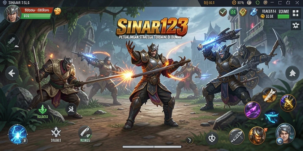 Tampilan menakjubkan dari pertempuran dan strateginya.