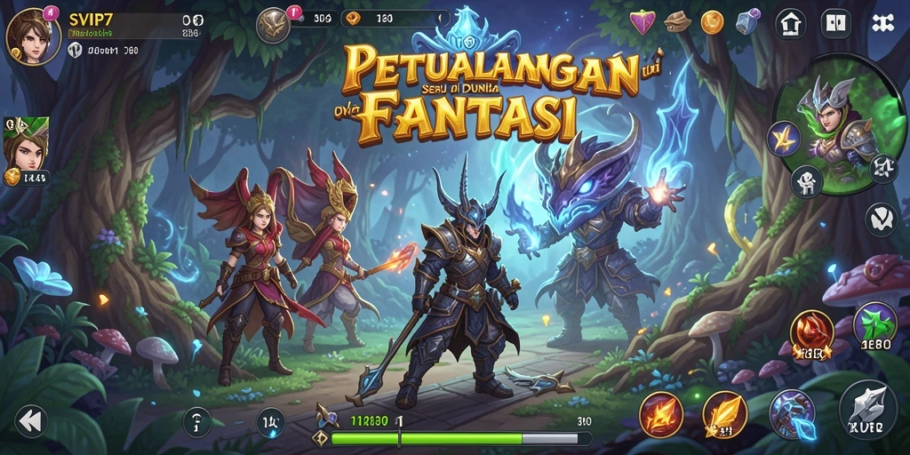 Gameplay petualangan SVIP7 dengan karakter beragam dan misi menantang.