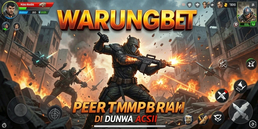 Screenshot WARUNGBET menunjukkan aksi menegangkan di medan perang.