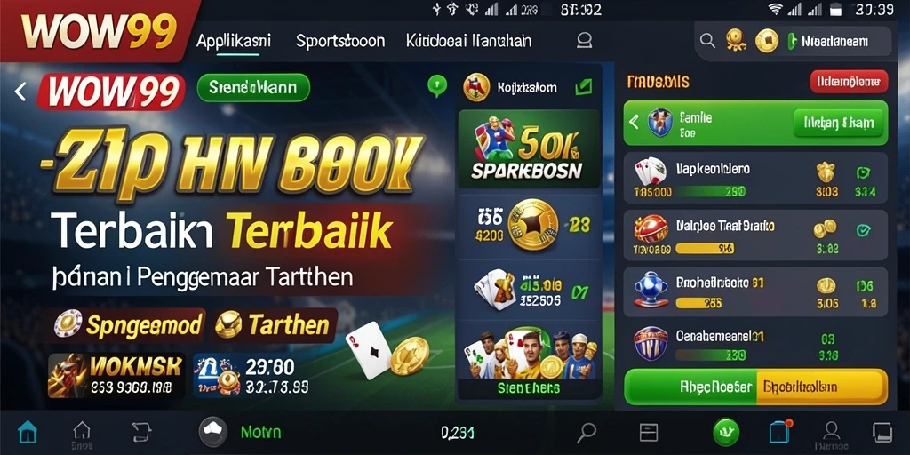 Tampilan gameplay menarik dari aplikasi Sportsbook WOW99.